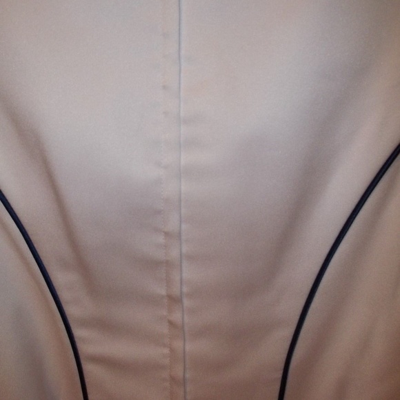 *CLEARANCE* JALIS BRIDAL WHITE/NAVY FORMAL DRESS & MORE SIZE 4 - Picture 5 of 7